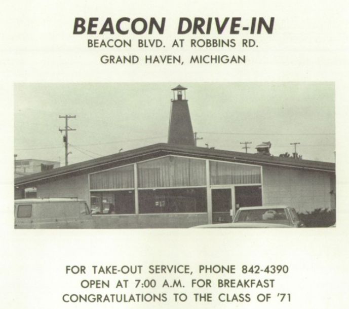Beacon Drive-In - 1960S Yearbook Ad (newer photo)